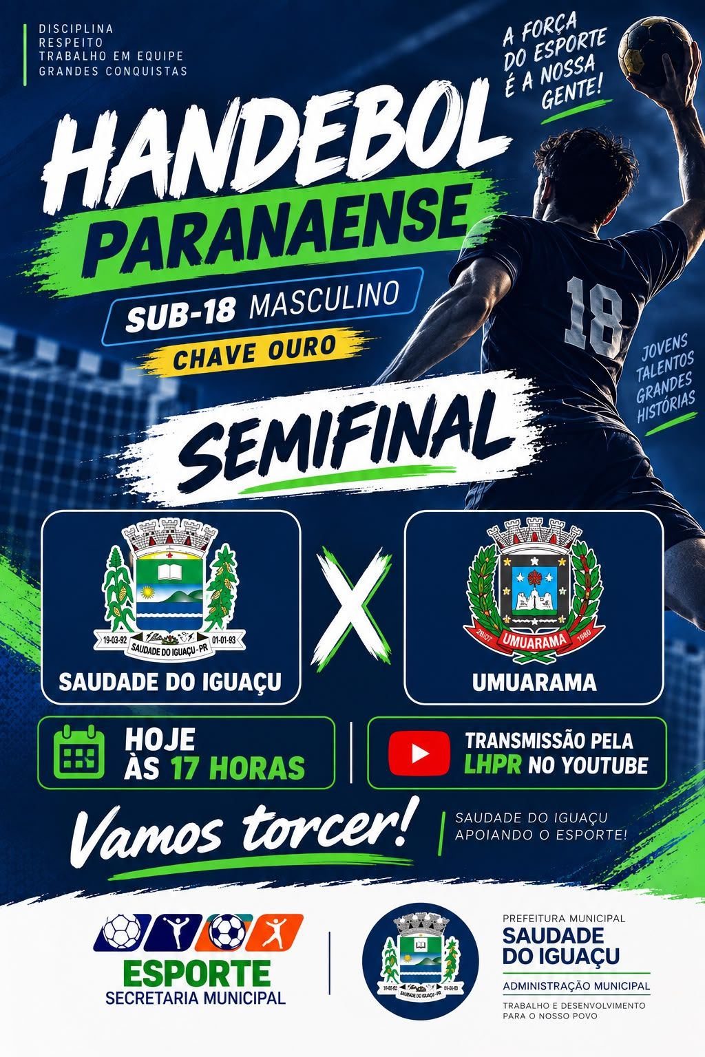 Saudade do Iguaçu na Semifinal do Campeonato Paranaense de Handebol - Chave Ouro
